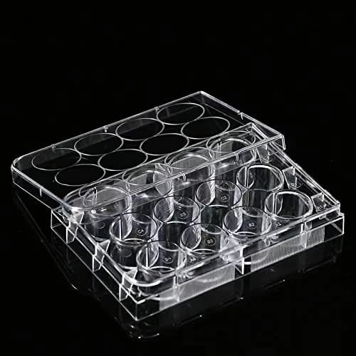 Lichen cottage 12-Well Tissue Culture Plate Individually Wrapped Flat Bottom Wells Pack of 10 | Sterile Polystyrene Labware thumbnail 3