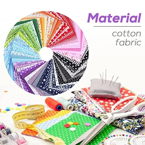 Ysanciuu 120 Pcs 4" x 4" Cotton Craft Fabric Squares | Random Patterns for Sewing & Quilting thumbnail 3