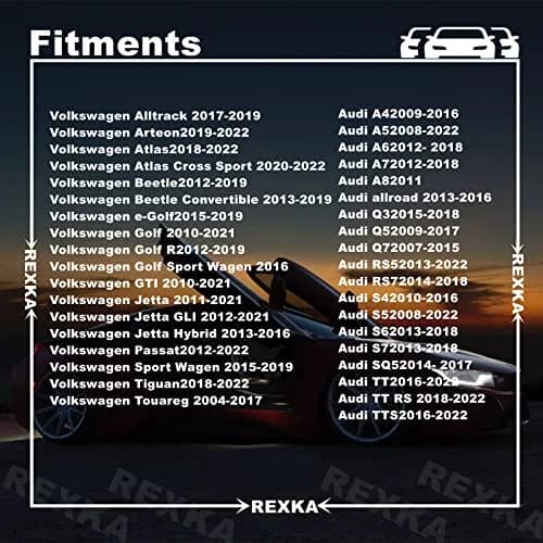 Rexka 15pcs Door Trim Panel Retainer Clip 7L6-868-243 | Compatible with Audi VW Passat A4 B8 Golf MK6 thumbnail 3