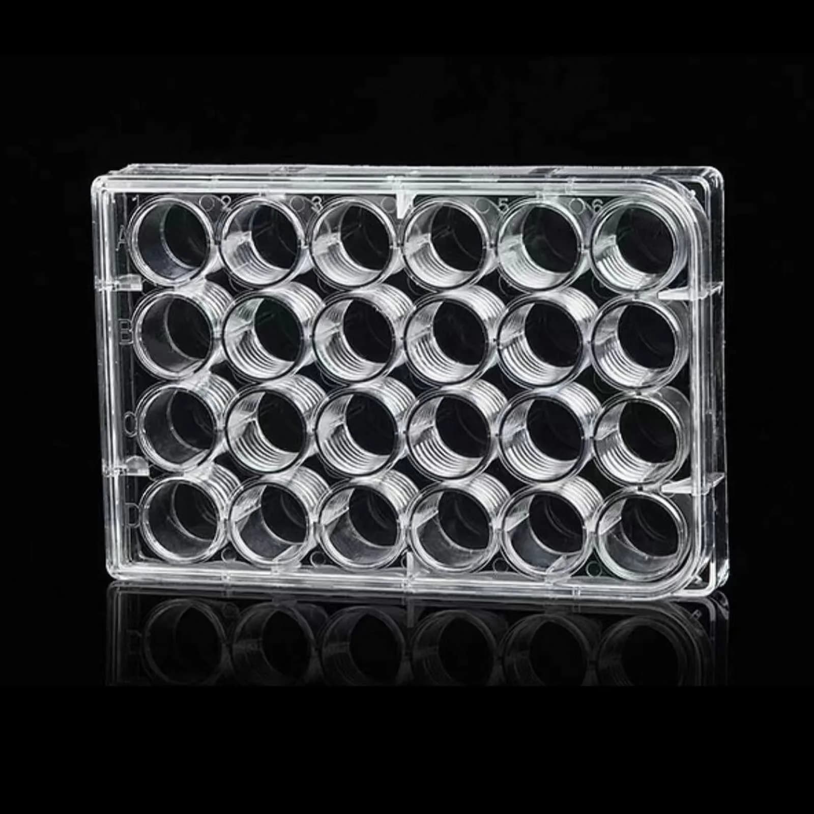 Lichen cottage 24-Well Tissue Culture Plate 3.4ml/well (Pack of 10) | Gamma Irradiated Labware for Cell Culture — 24 Well Plate