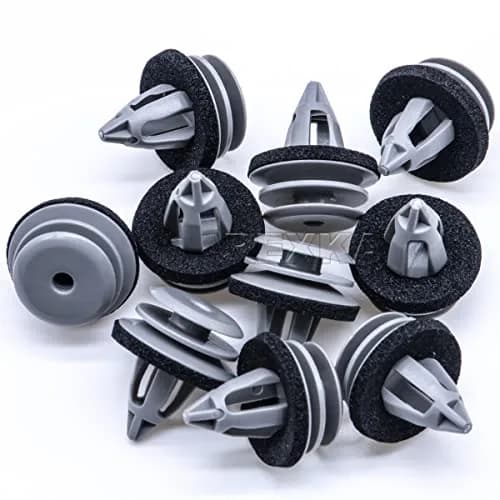 Rexka Gray 10pcs Door Trim Panel Retainer Clips Rivet | Fits BMW 1992-On Models thumbnail 1