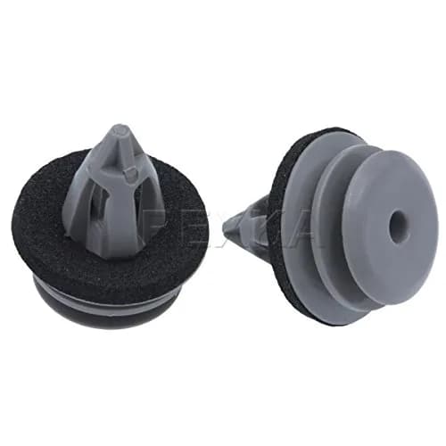 Rexka Gray Door Trim Panel Retainer Clips 40pcs (9.5mm Stem, 14mm Length) | Direct Fit for BMW Models thumbnail 6