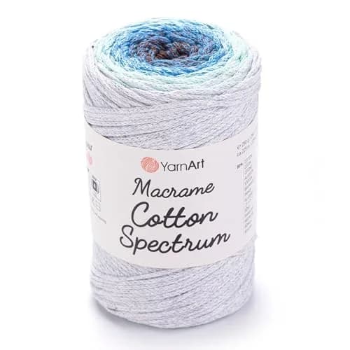 YarnArt Macrame Cotton Spectrum Cord 250g (8.8 Oz) | 225m (246 Yds) Multicolor Aran Weight thumbnail 1