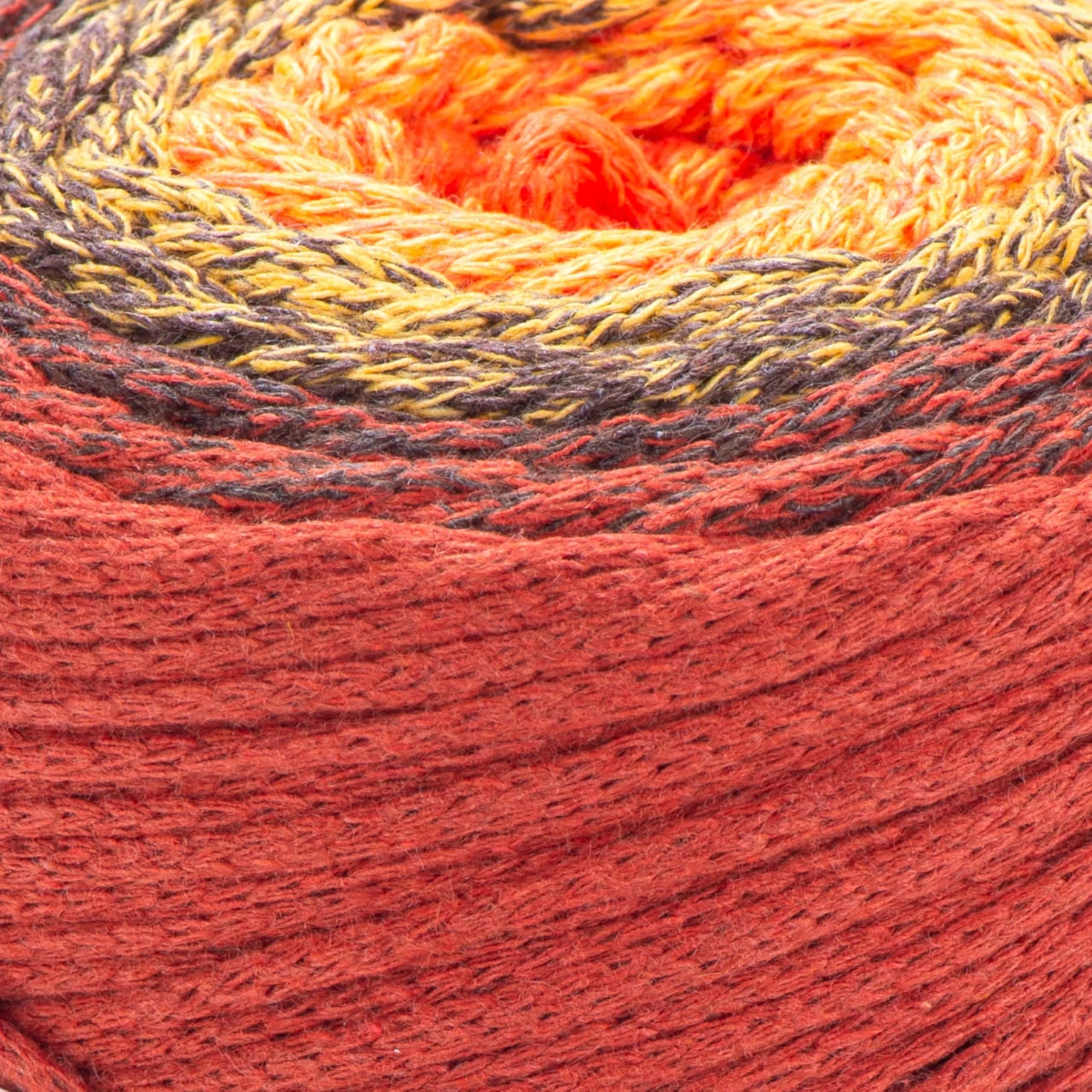 YarnArt Macrame Cotton Spectrum Cord 250g (8.8 Oz) | Multicolor Worsted Weight Aran Yarn for Crafts - view 2