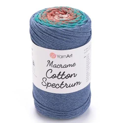YarnArt Macrame Cotton Spectrum Cord 250g (8.8 Oz) | 225m (246 Yds) Multicolor Rope for Crafts thumbnail 1
