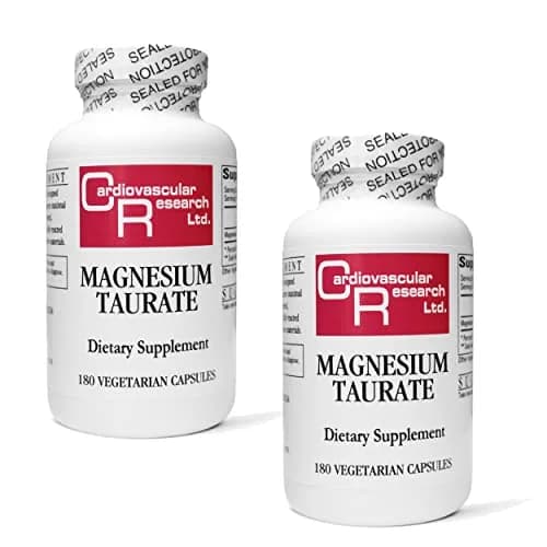 Cardiovascular Research Magnesium Taurate 125 mg | 360 Veggie Caps, Unflavored, Vegetarian, USA Import thumbnail 1