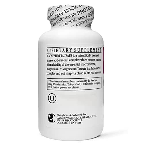 Cardiovascular Research Magnesium Taurate 125 mg | 360 Veggie Caps, Unflavored, Vegetarian, USA Import thumbnail 2