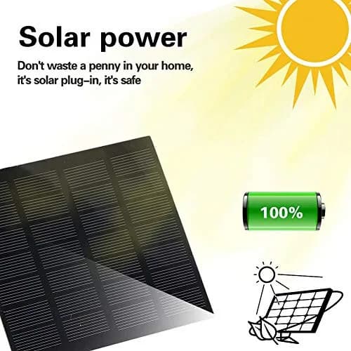 Hovico Solar Fountain Pump Kit 180 L/h (63.4 Fl Oz/h) | Energy-Saving Outdoor Water Pump for Bird Baths, Ponds & Fish Tanks thumbnail 5