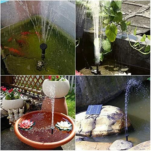 Hovico Solar Fountain Pump Kit 180 L/h (63.4 Fl Oz/h) | Energy-Saving Outdoor Water Pump for Bird Baths, Ponds & Fish Tanks thumbnail 7