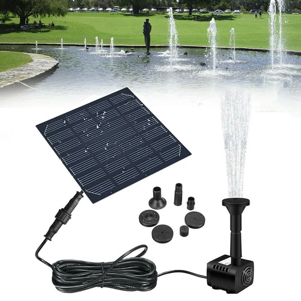 Hovico Solar Fountain Pump Kit 180 L/h (63.4 Fl Oz/h) | Energy-Saving Outdoor Water Pump for Bird Baths, Ponds & Fish Tanks - view 8