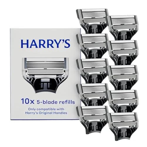 Harry's Razor Blades for Men - 10 Count | Premium German-Engineered Refill Cartridges thumbnail 1