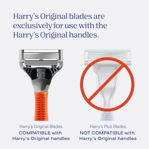 Harry's Original Razor Blades for Men - 14 Count 5-Blade Refills | German Engineered for Smooth Shaves thumbnail 2