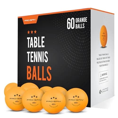 PRO-SPIN 3-Star Premium Orange Table Tennis Balls | 40mm ABS Professional Quality for Indoor & Outdoor Play thumbnail 1