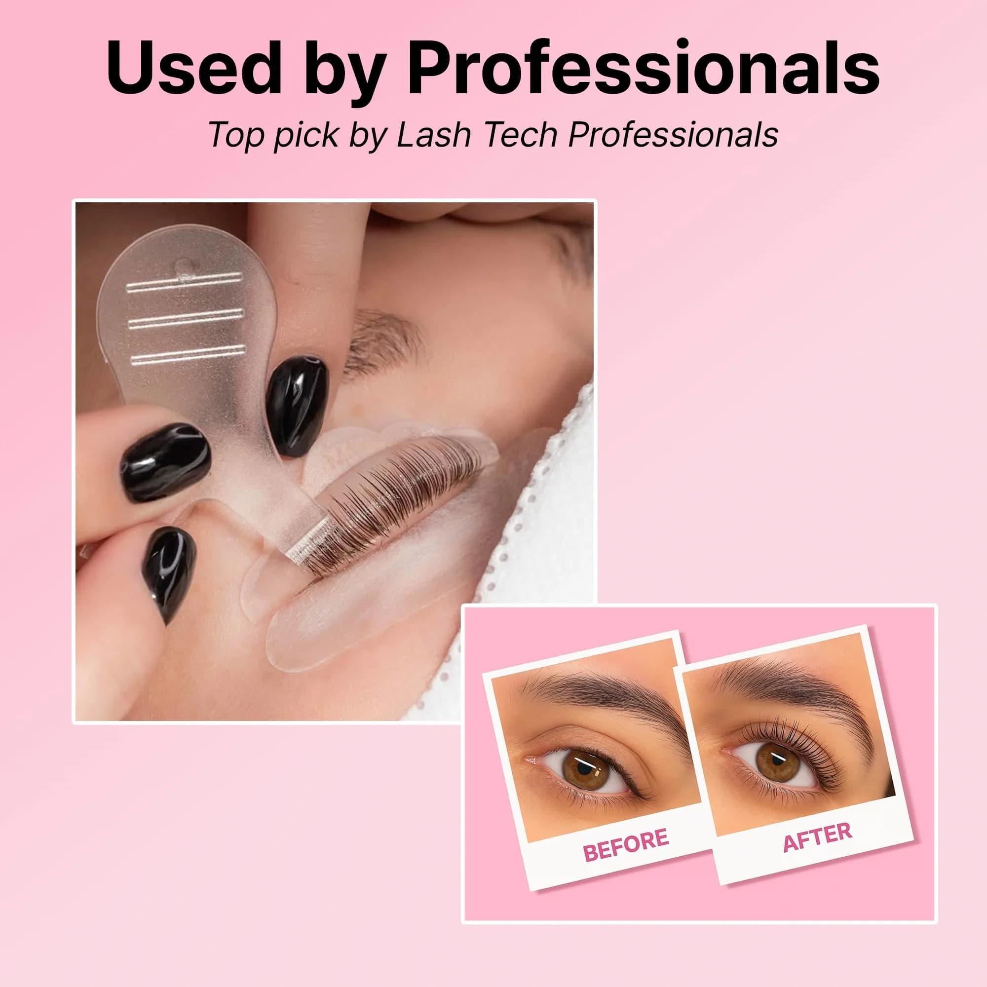 CLIONE PRIME Korean Lash Lift Kit in Pink - Professional Eyelash Perm & Eyebrow Lamination Set with Natural Curl - view 2