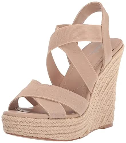 CHARLES BY CHARLES DAVID Alyce Platform Sandal 9 | Nude, Wedge Heel, Slip On thumbnail 1