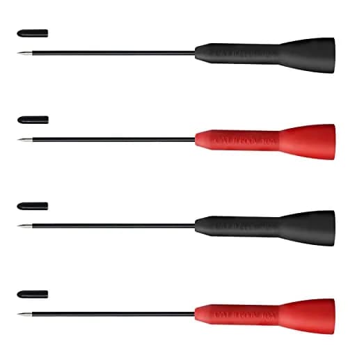 Lorwatin 4 Pack 2mm Extended Needle Test Probes, CAT II 600V/10A | Non-Destructive Multimeter Test Probes for Fluke Leads thumbnail 1