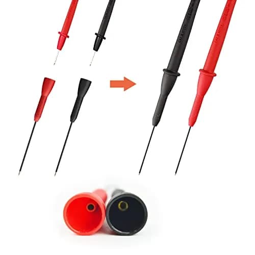 Lorwatin 2 Pack 2mm Extended Needle Test Probes, 600V/10A | CAT II Rated thumbnail 3