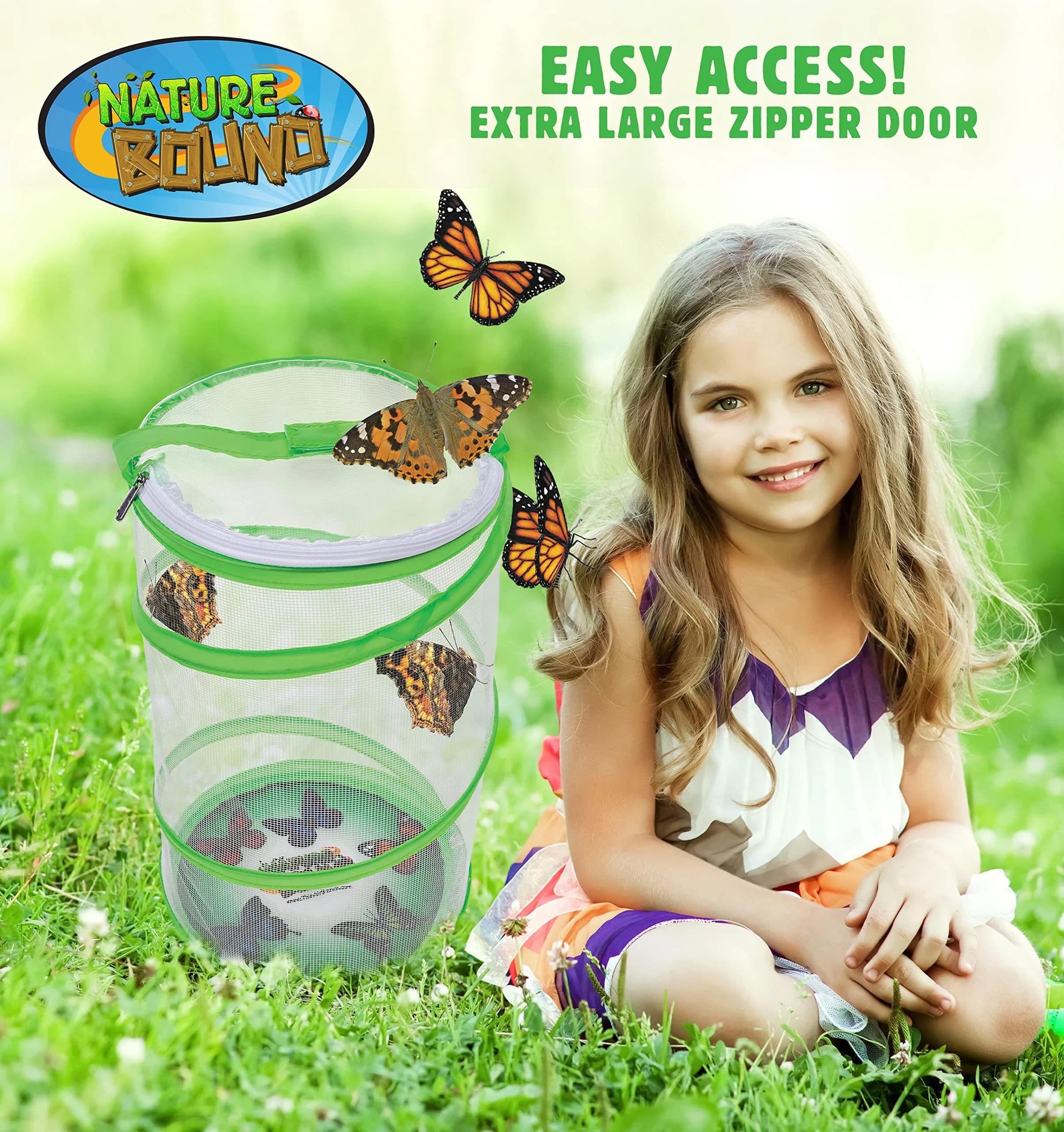 Nature Bound Butterfly Growing Kit 13 inch Tall Pop-Up Enclosure | STEM Learning Guide - view 8