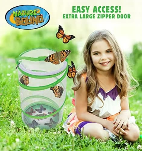 Nature Bound Butterfly Growing Kit 13 inch Tall Pop-Up Enclosure | STEM Learning Guide thumbnail 8