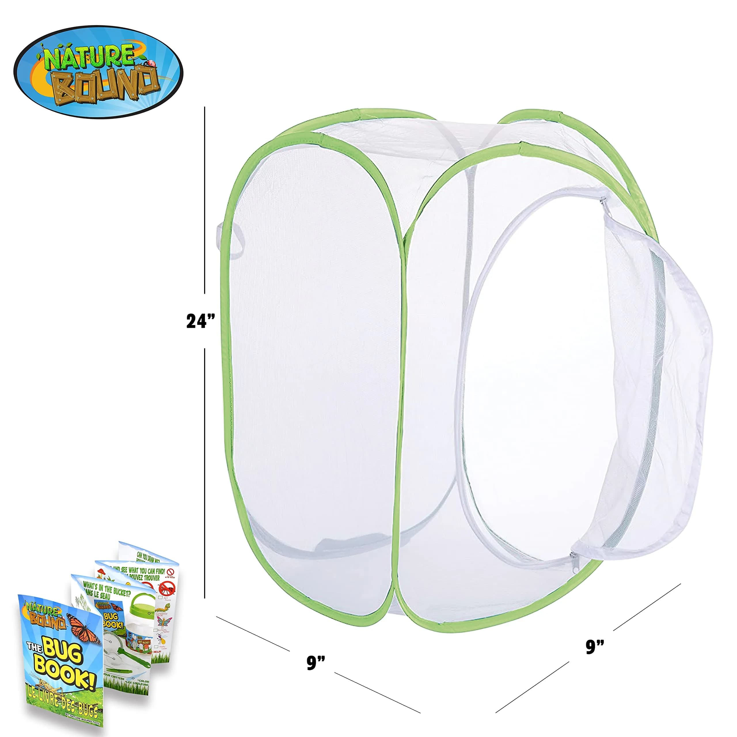 Nature Bound Butterfly Growing Kit 24 inch Pop-Up Enclosure | STEM Learning Guide Included - view 2