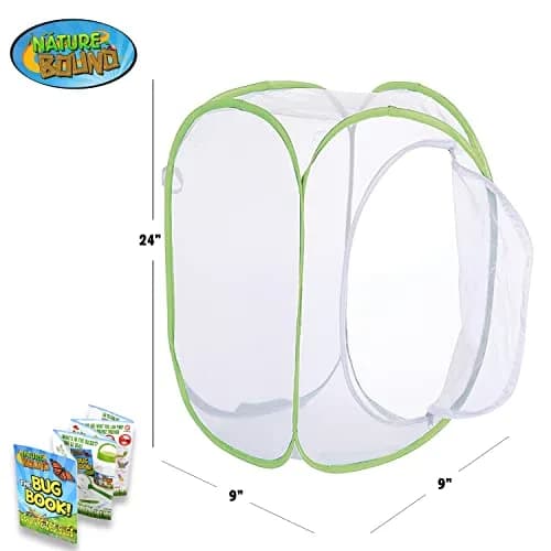 Nature Bound Butterfly Growing Kit 24 inch Pop-Up Enclosure | STEM Learning Guide Included thumbnail 2