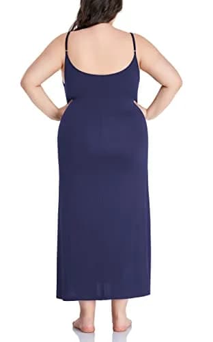 Papicutew Women's Full Slip for Under Dresses Plus Size Long Nightgown Cami Dress | Soft, Comfortable, Layering-Ready (70-120 chars) thumbnail 4