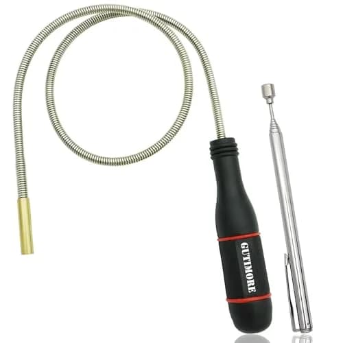 GUTIMORE Magnetic Snake Pickup, 25" Bendable 2LB Magnet Tool | Flexible Magnetic Pickup for Hard-to-Reach Places thumbnail 2
