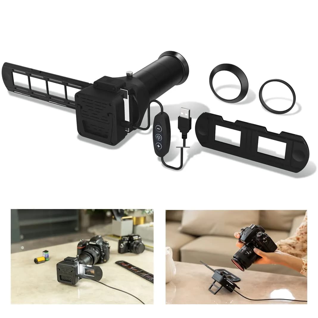 JJC 35mm Slide and Film Digitizing LED Backlight with 10-Level Brightness | CRI 95+ for Accurate Film Scanning — Negative Digitizer with LED Light