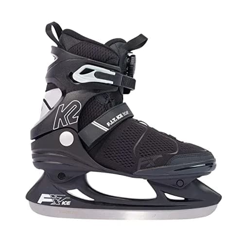 K2 F.I.T. Ice Boa Mens Ice Skates 2022 - Gray / 11.0 | Water-Resistant, Stability Plus Cuff, BOA Fit System thumbnail 2