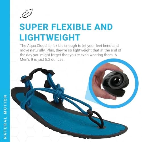Xero Shoes Men's Aqua Cloud Barefoot Water Sandals, Blue Sapphire, 11 | Minimalist, Water-Resistant, Natural Fit thumbnail 6