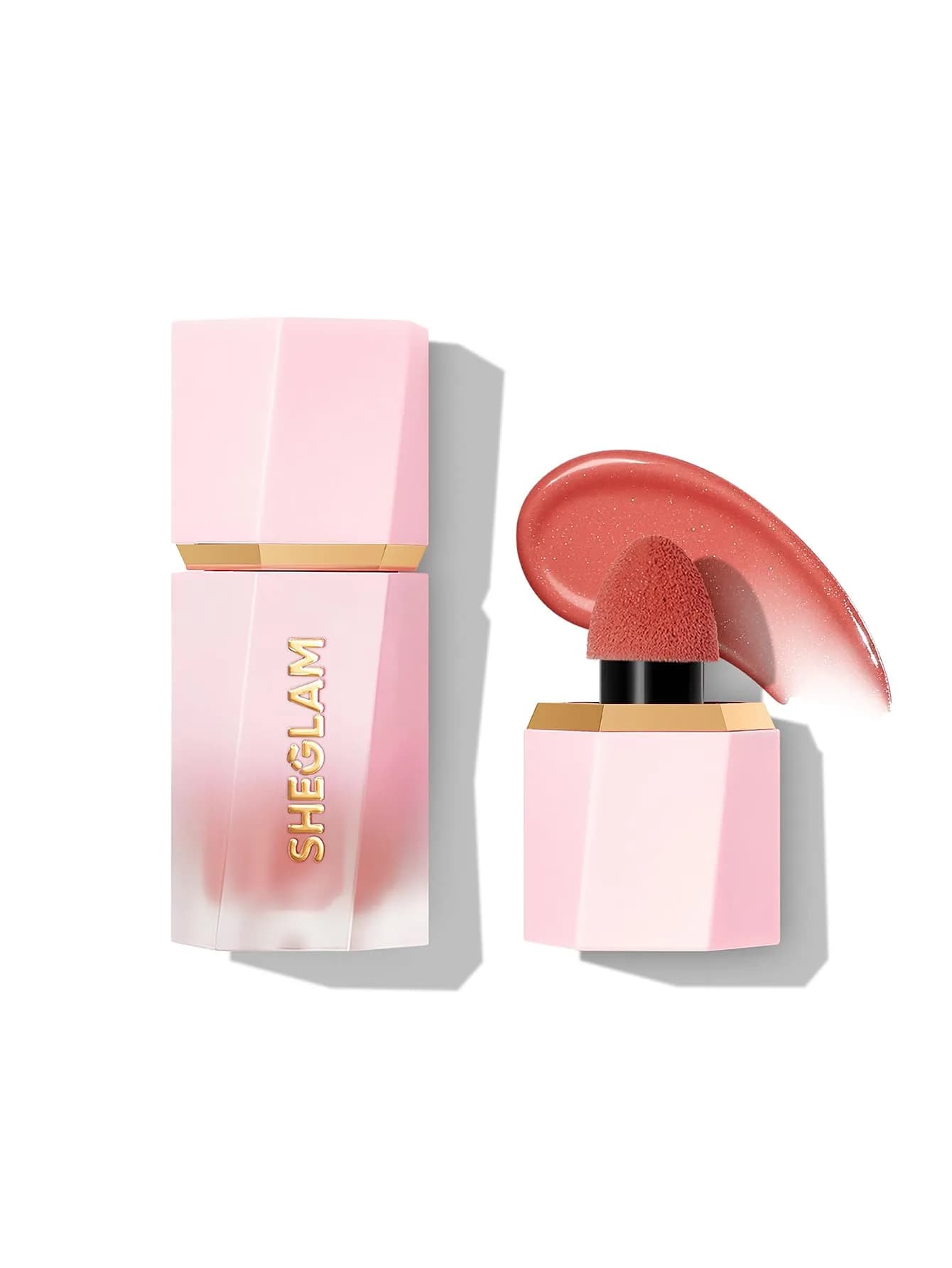SHEGLAM Color Bloom Liquid Blush Makeup for Cheeks Matte Finish - Swipe Right 5.2ml (0.18 Fl Oz) | Hydrating Gel-Cream Formula — Shimmer Devoted
