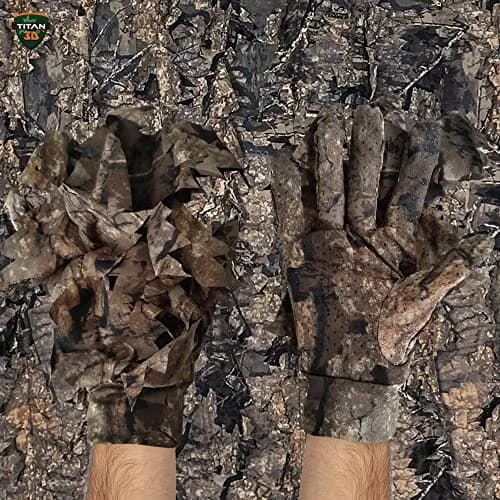 Titan 3D Leafy Gloves for Leafy Suit | Lightweight Camouflage Gloves for Hunting & Airsoft thumbnail 6