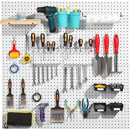 FRIMOONY Pegboard Hooks Assortment with Bins & Locks, 107 PCS | Organize Tools & Supplies thumbnail 7