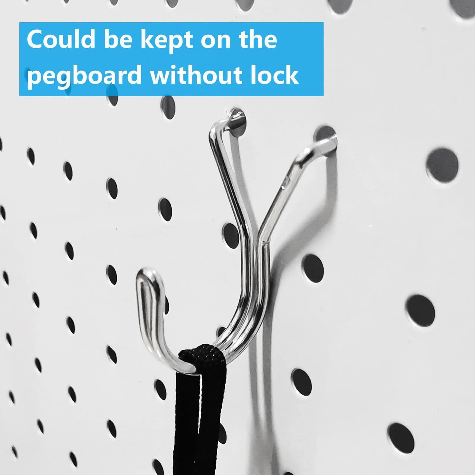 FRIMOONY 107-Piece Pegboard Hooks Assortment with Bins & Locks for 1/8" & 1/4" Pegboards - view 3