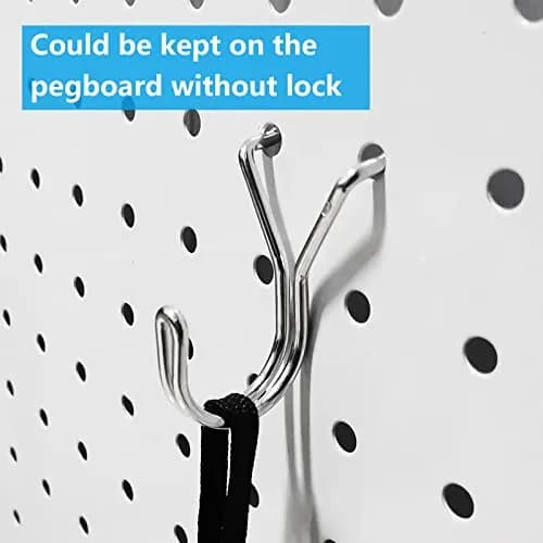 FRIMOONY Pegboard Hooks Assortment with Bins & Locks, 107 PCS | Organize Tools & Supplies thumbnail 3
