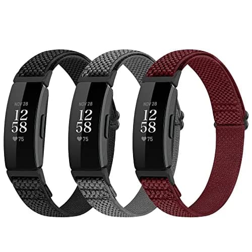 Huamanlou Adjustable Elastic Nylon Sport Bands Compatible with Fitbit Inspire 3/Inspire 2/Inspire/Inspire HR/Ace 2/Ace 3 | Breathable, Lightweight & Durable (70-120 chars) thumbnail 1