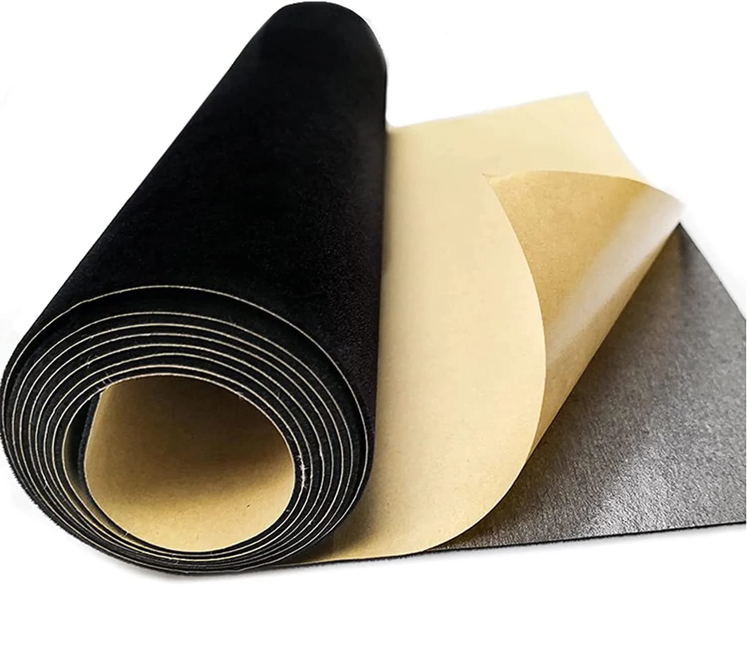 LEMGUBKP Black Velvet Flocking Liner for Jewelry Drawer & Vanity | Peel & Stick Craft Fabric Roll (17.78" x 118.2")