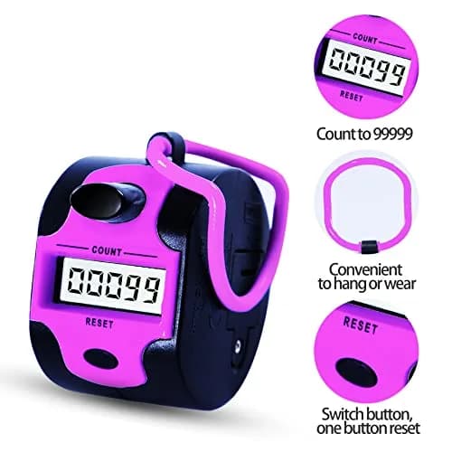 TESEAS Electronic Lap Counter Clicker with LCD Display | 5-Digit Counter thumbnail 2