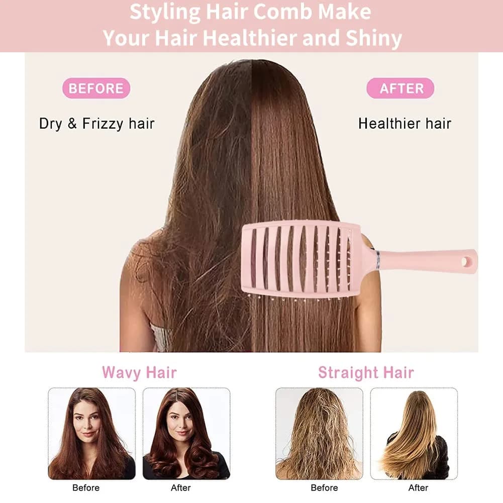 Yinhing Vented Paddle Brush for Thick Straight Hair 25cm (9.8in) | Detangles & Styles - view 2