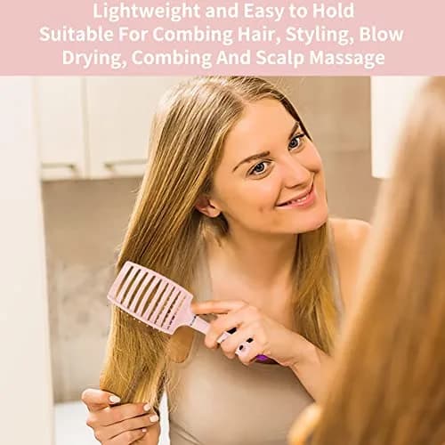 Yinhing Vented Paddle Brush for Thick Straight Hair 25cm (9.8in) | Detangles & Styles thumbnail 3