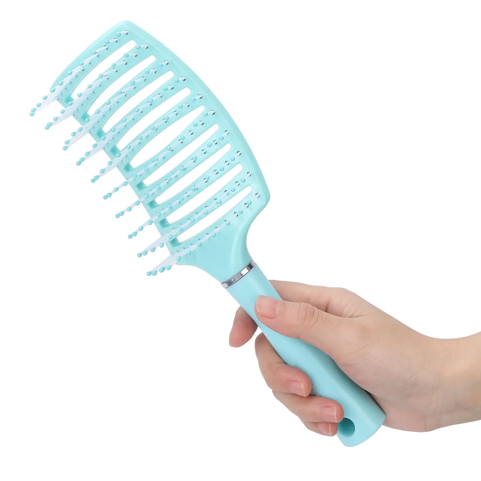Yinhing Vented Paddle Hair Brush Blue | Detangling & Styling for Thick Straight Hair