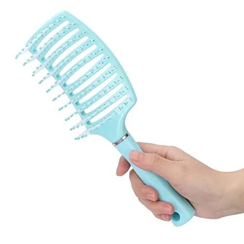 Yinhing Vented Paddle Hair Brush Blue | Detangling & Styling for Thick Straight Hair thumbnail 1