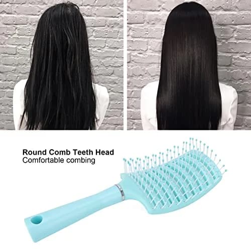 Yinhing Vented Paddle Hair Brush Blue | Detangling & Styling for Thick Straight Hair thumbnail 2