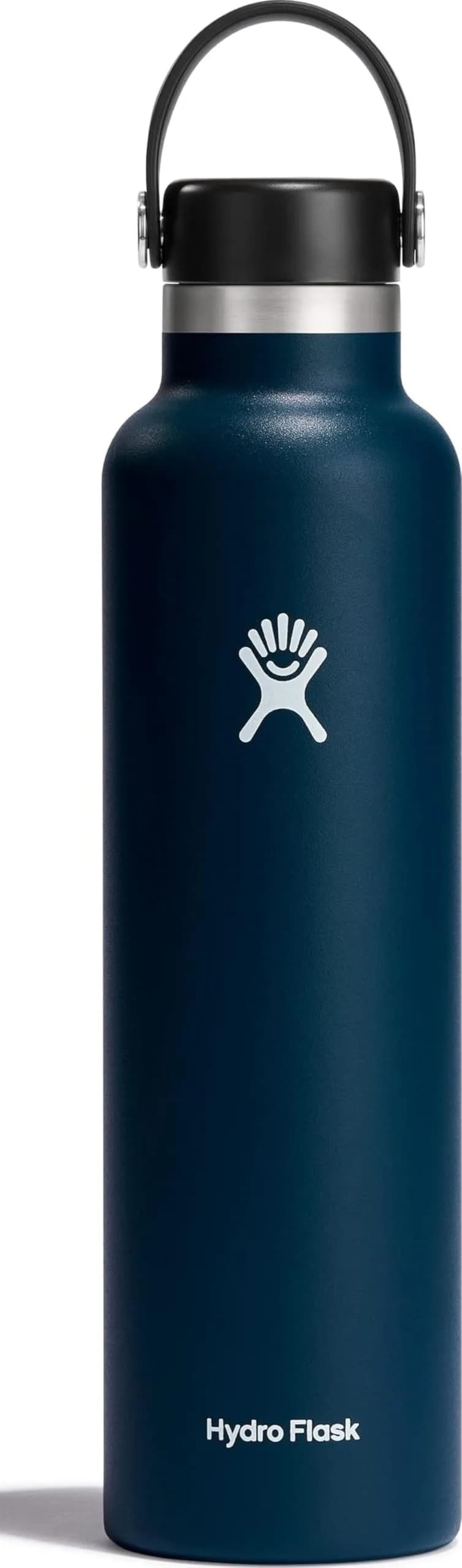 Hydro Flask Standard Mouth Water Bottle 710ml (24 Oz) | Insulated Stainless Steel, Leakproof, Purple — Indigo / 24 Oz