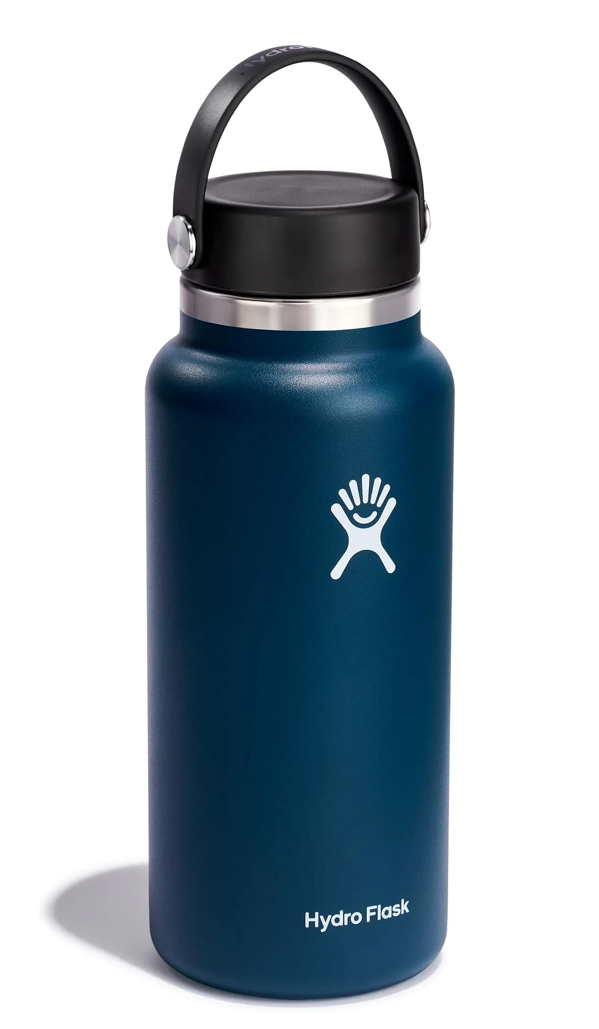 Hydro Flask Wide Mouth Water Bottle 32 Oz (946 ml) | Insulated Stainless Steel, Leakproof, Indigo Blue - view 2