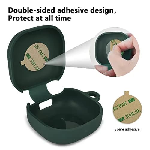 AIRSPO Silicone Case Compatible with Samsung Galaxy Buds 2 Pro, Galaxy Buds 2, Galaxy Buds Pro & Galaxy Buds Live | Midnight Green thumbnail 7