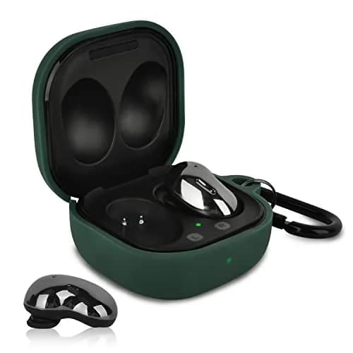 AIRSPO Silicone Case Compatible with Samsung Galaxy Buds 2 Pro, Galaxy Buds 2, Galaxy Buds Pro & Galaxy Buds Live | Midnight Green thumbnail 3