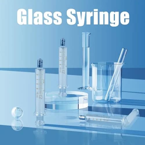Jiaxix 10ml Glass Syringe with Metal Luer Lock and Caps (2-Pack) | Accurate Liquid Dispensing for Labs & Crafts thumbnail 4