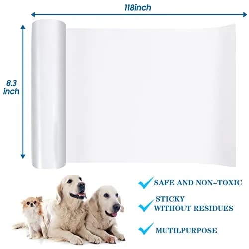 COPETNER Door Protector from Dog Scratching | Heavy Duty Vinyl Scratch Guard for Doors & Walls (118in X 8.3in) thumbnail 5
