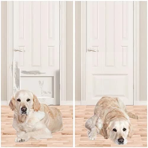 COPETNER Door Protector from Dog Scratching | Heavy Duty Vinyl Scratch Guard for Doors & Walls (118in X 8.3in) thumbnail 6